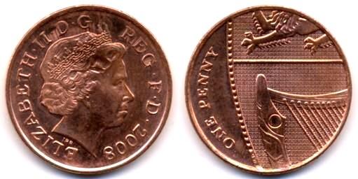 one penny coin