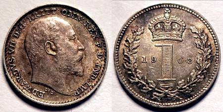 1908 silver penny