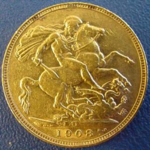 1908S sovereign