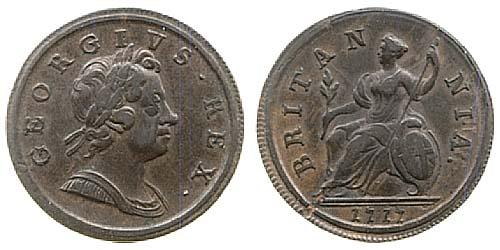 1717 halfpenny