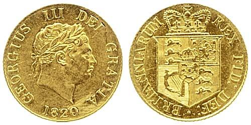 1820 half sovereign