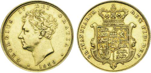 1829 sovereign