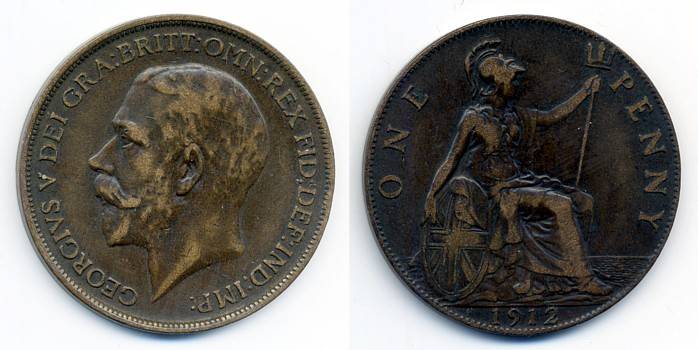 1912H penny