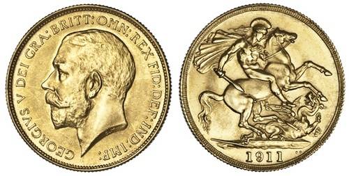 1911 double sovereign