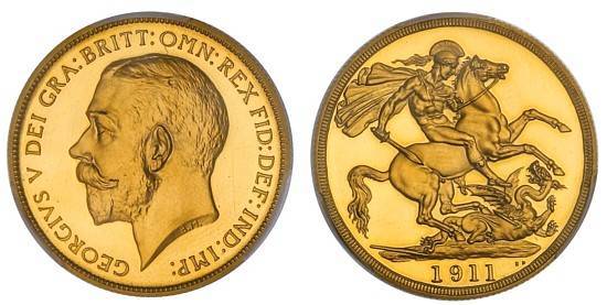 1911 proof double sovereign