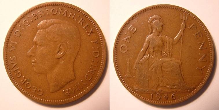 Great Britain 1946  Penny #1