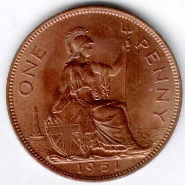 1951 penny