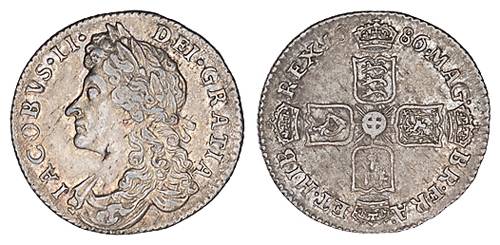 1686 sixpence