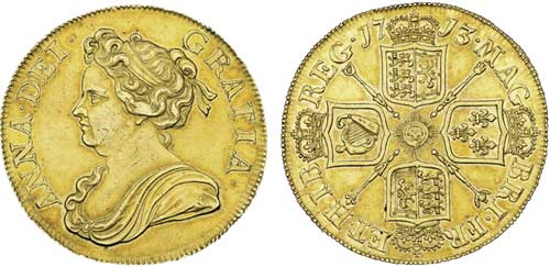 1713 five guineas