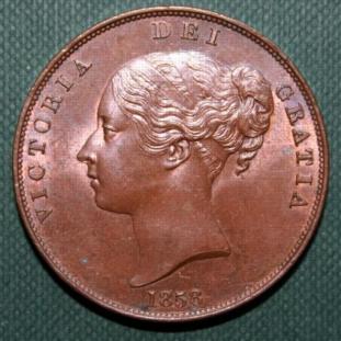 1858 penny