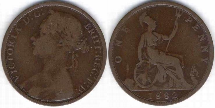 1882 penny