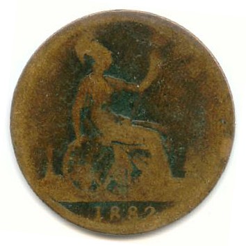 1882H penny