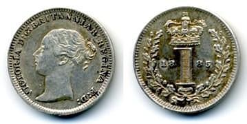 1885 silver penny