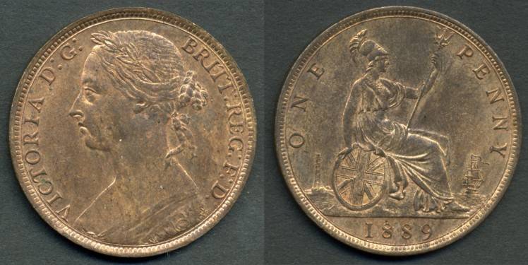 1889 penny
