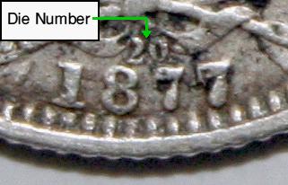 1877 6d mint mark