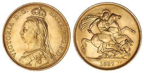 1887 double sovereign