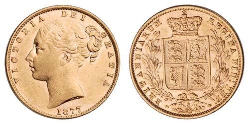 1877S sovereign