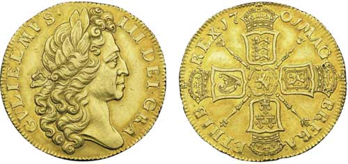 1701 two guineas