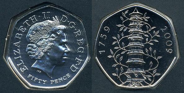 50p Kew reverse