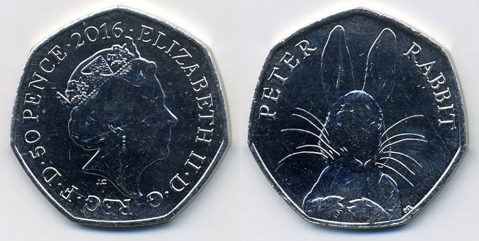 50p Peter Rabbit