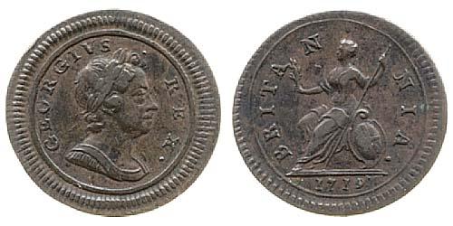 1719 farthing