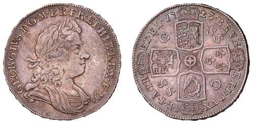 1723 SSC halfcrown