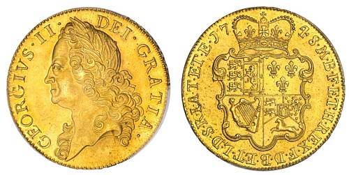 1748 five guineas