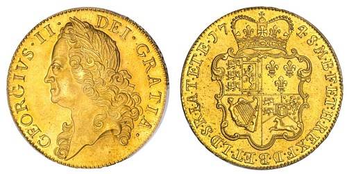 1748 five guineas