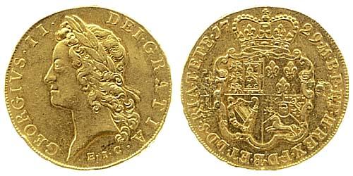 1729 EIC five guineas