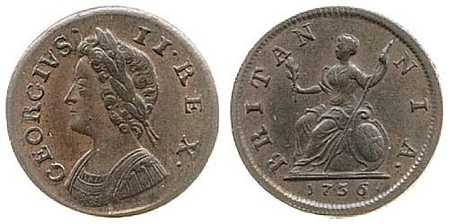 1736 farthing