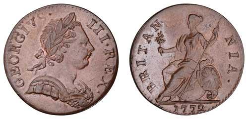 1772 halfpenny