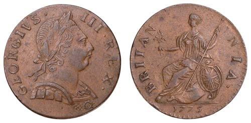 1775 halfpenny