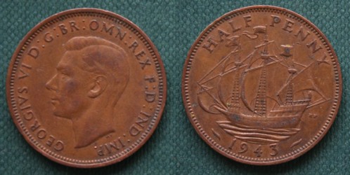 1943 halfpenny