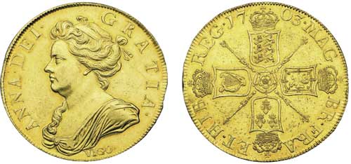 1703 five guineas