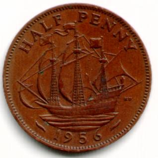 1956 halfpenny