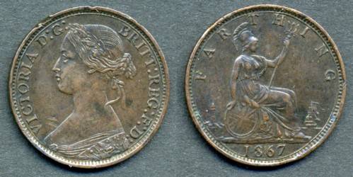 1867 farthing