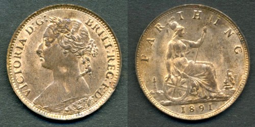 1891 farthing