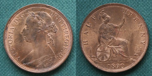 1890 halfpenny