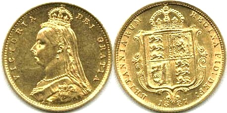 1887 half sovereign