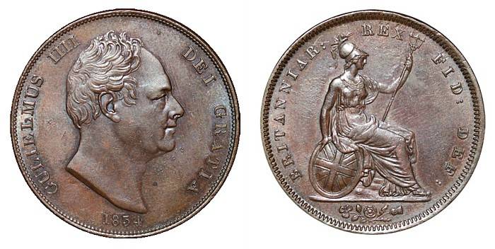 1834 penny