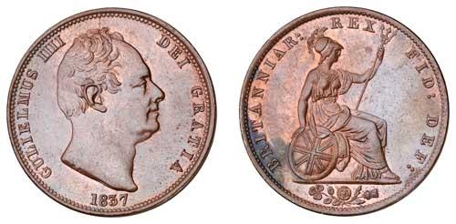 1837 halfpenny