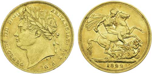 1822 sovereign